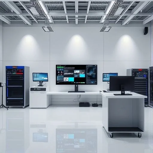 Subtle background pattern of flowing binary code or simplified circuit board lines